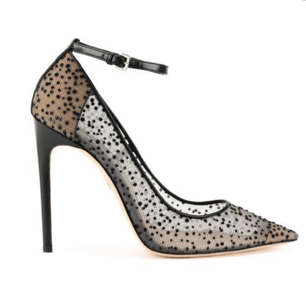 Dsquared2 mesh embellished black pumps
